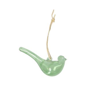 Hanger vogel, glas, groen