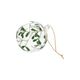 Christmas bauble mistletoe, glass, white