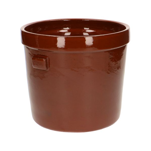 Bloempot'Prado', aardewerk, terracottaØ 21