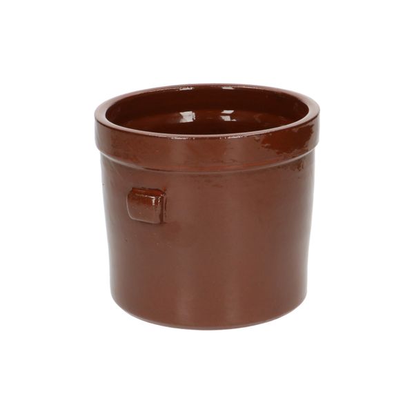 Bloempot'Prado', aardewerk, terracottaØ 14