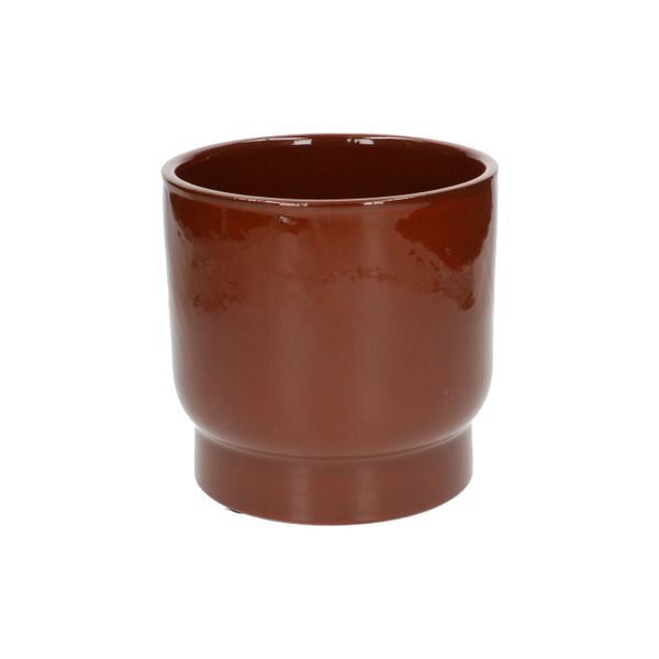 Bloempot'Mara', aardewerk, terracottaØ 16