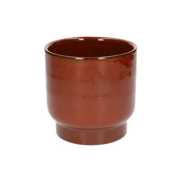 Bloempot'Mara', aardewerk, terracottaØ 13