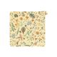 Manique, coton bio, jaune blé, motif d'automne