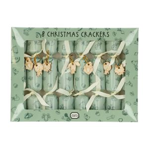 Christmas crackers, dieren, 8 stuks in foos