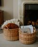 Round basket, rattan, small