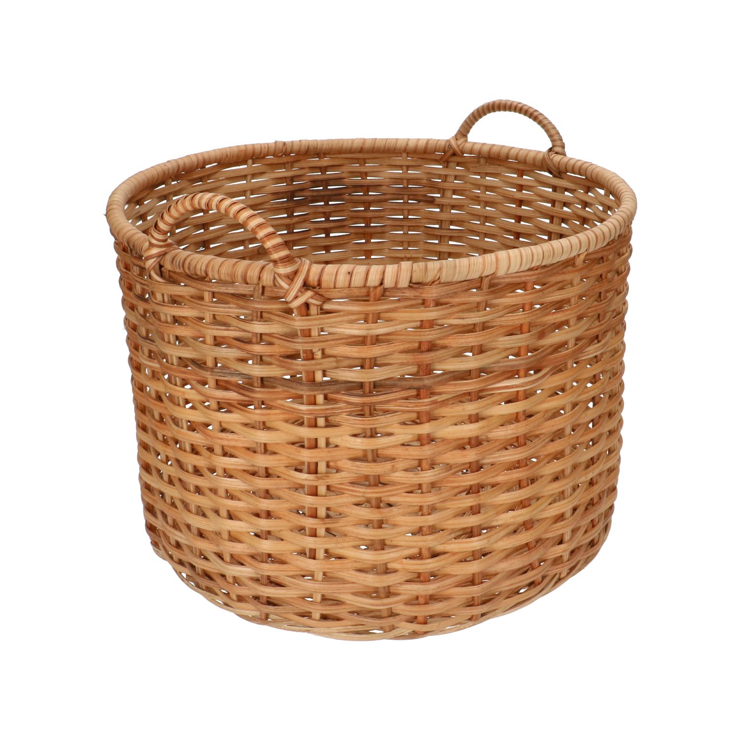 Panier rotin clearance rond