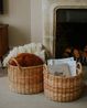 Ronde mand, rotan, groot