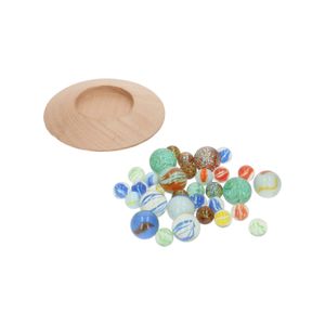 Marbles with marble plate