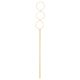 Bamboo bubble blowing wand, yellow