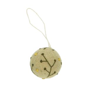 Kerstbal, vilt, groen Kerstbal, vilt, groen