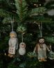 Suspensions de Noël, feutrine, Joseph, Marie & Jésus