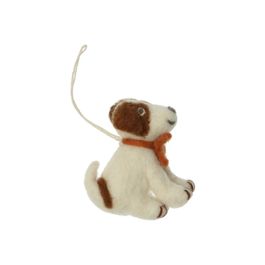 Puppy van vilt – kerstornament