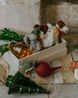 Suspension de Noël, feutrine, souris avec carotte
