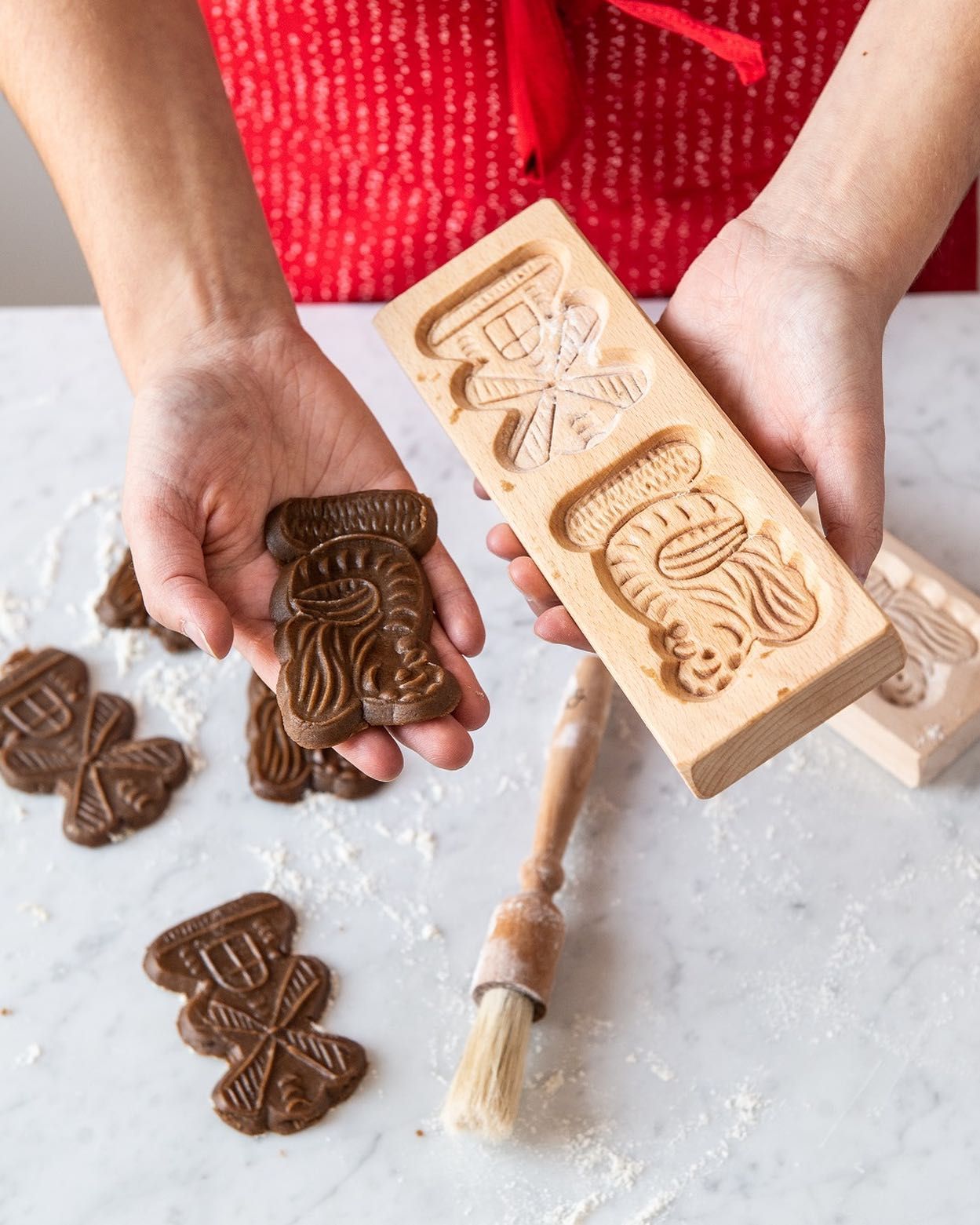 Set of 6 small speculaas cookie hotsell molds