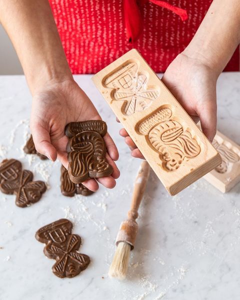 Speculaas biscuit mould with smock mill, large