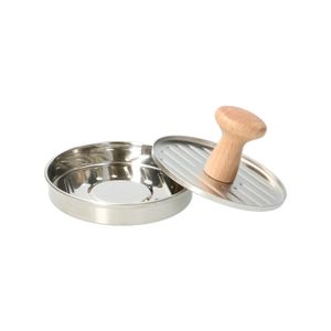 Burgerpers, rvs, Ø 11 cm