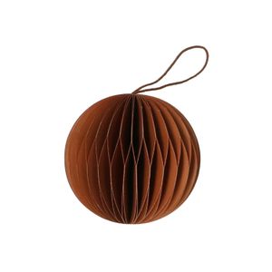 Boule de Noël, papier, brun Boule de Noël, papier, brun