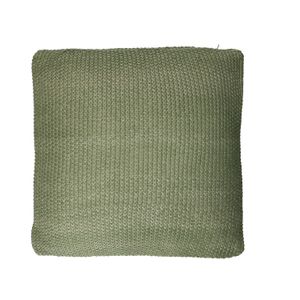 Coussin, tricot, vert, 45 x 45 cm