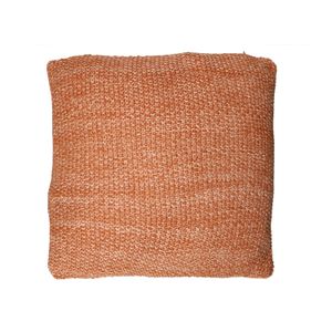 Coussin, tricot, terracotta, 45 x 45 cm