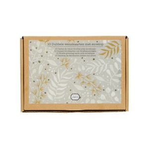 Cartes de Noël avec enveloppe, chaleur d'hiver, boîte de 10