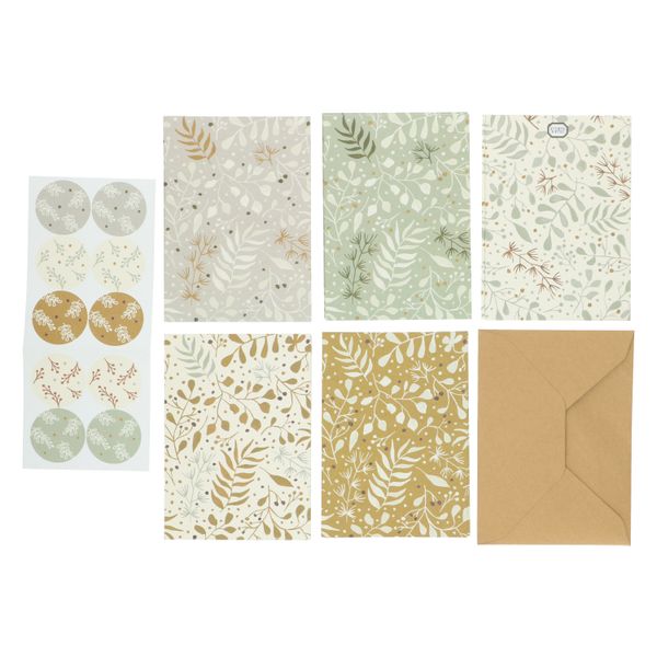 Cartes de Noël avec enveloppe, chaleur d'hiver, boîte de 10