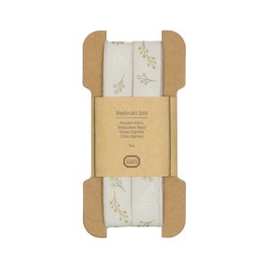 Geschenkband, Baumwolle, winterliche Wärme, grau, 5 m