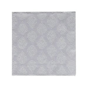 Napkins, paper, white drops, 25 x 25 cm, pack of 20