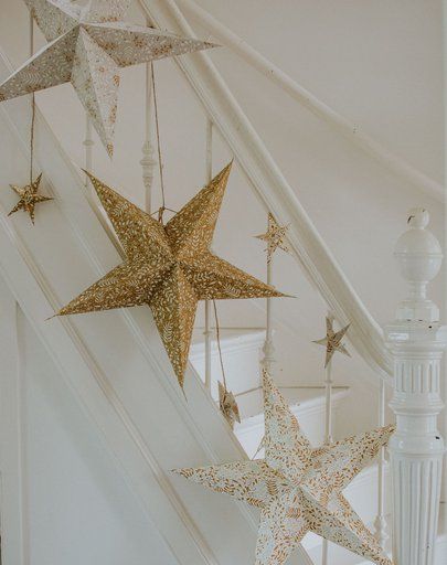 Weihnachtssternchen, Papier, 3er Set