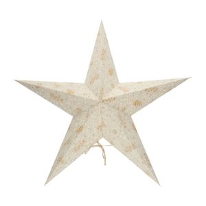 Kerstster, papier, lichtgrijs