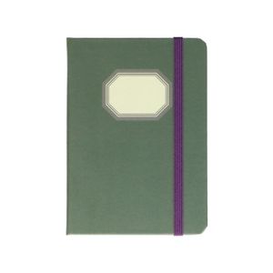 Notizbuch, nostalgisch, grün, 15 x 10 cm
