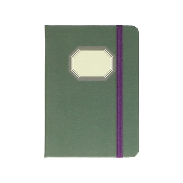 Notitieboek, nostalgisch, groen, 15 x 10 cm