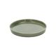 Dark-green earthenware flowerpot saucer, Ø 17 cm