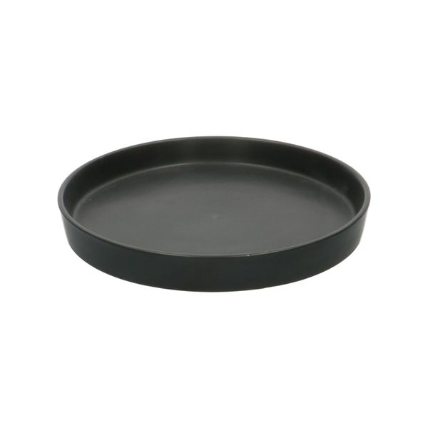 Blumentopfuntersetzer, Steingut, mattschwarz, Ø 20 cm