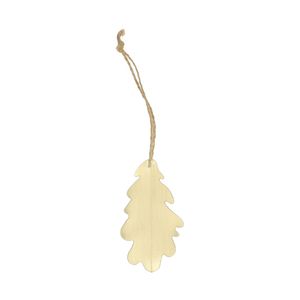 Suspension de Noël, feuille de chêne, laiton Suspension de Noël, feuille de chêne, laiton