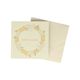 Kerstkaart met envelop, kerstkrans