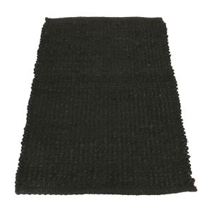Fußmatte, Jute & Hanf, schwarz