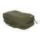 Large, dark green, organic cotton toiletry bag, 26 x 16 x 10 cm