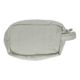 Medium-sized, grey-blue, organic cotton toiletry bag 20 x 12 x 9 cm 