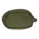 Medium-sized, dark green, organic cotton toiletry bag, 20 x 12 x 9 cm