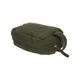 Medium-sized, dark green, organic cotton toiletry bag, 20 x 12 x 9 cm