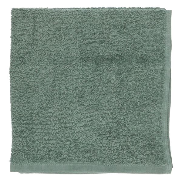Essuie-main, coton recyclé, gris-vert, 50 x 50 cm