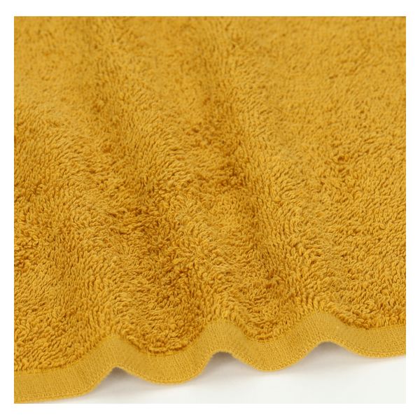 Essuie-main, coton recyclé, jaune ocre, 50 x 50 cm