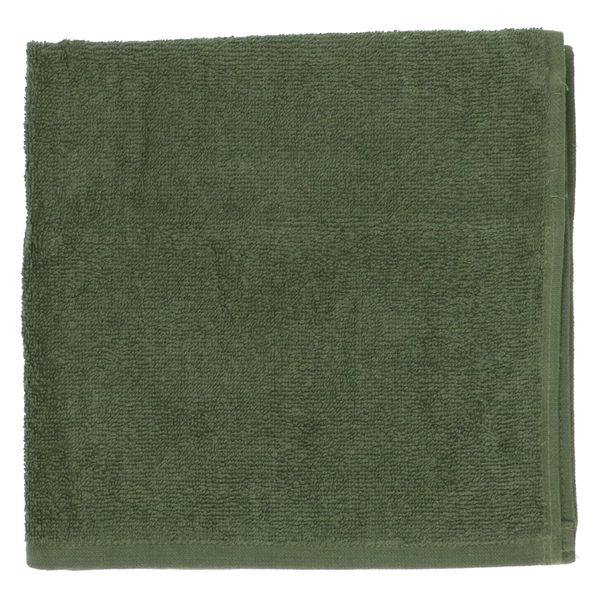 Essuie-main, coton recyclé, vert foncé, 50 x 50 cm