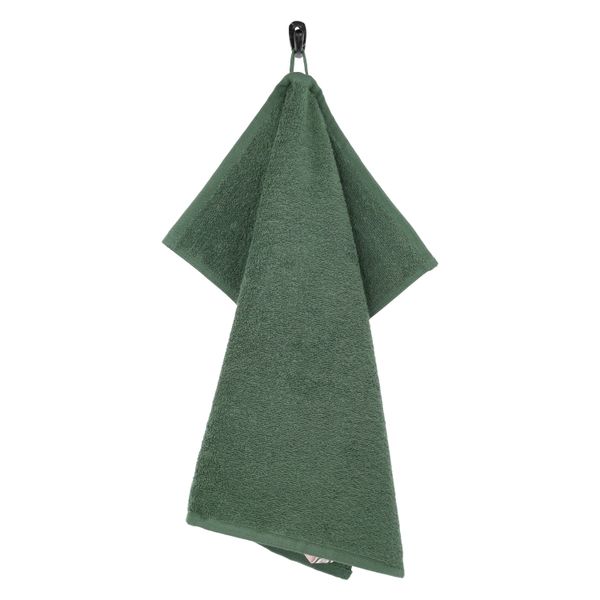 Keukendoek, Recycled katoen, Donkergroen, 50 x 50 cm