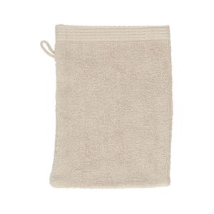 Waschlappen, recycelte Baumwolle, sandfarben, 15 x 21 cm