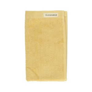 Cornflower yellow recycled cotton guest towel, 30 x 50 cm