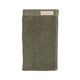 Dark-olive green recycled cotton guest towel, 30 x 50 cm