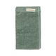 Green-grey recycled cotton guest towel, 30 x 50 cm