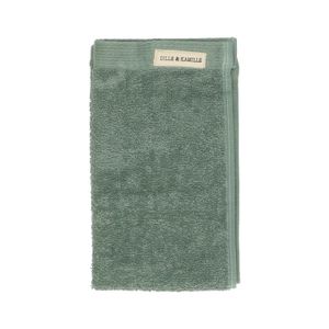Serviette d'invité, coton recyclé, gris-vert, 30 x 50 cm