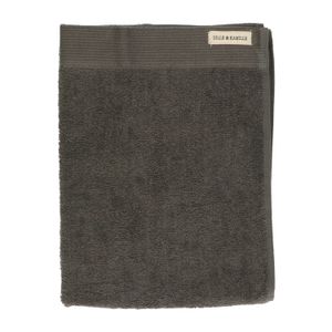 Handtuch, recycelte Baumwolle, anthrazit, 50 x 100 cm